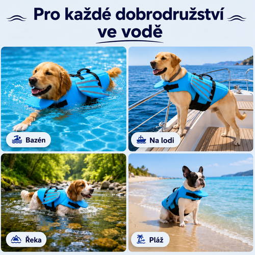 Psí plovací vesta
